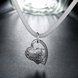 Wholesale Romantic Silver Heart Necklace TGSPN081 1 small