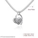 Wholesale Romantic Silver Heart Necklace TGSPN081 2 small