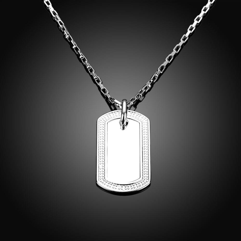 Wholesale Romantic Silver Geometric Necklace TGSPN086 1