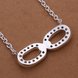 Wholesale Romantic Silver Bowknot CZ Necklace TGSPN104 1 small