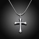 Wholesale Classic Silver Cross Necklace TGSPN132 1 small