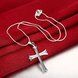 Wholesale Classic Silver Cross Necklace TGSPN132 2 small