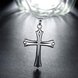 Wholesale Classic Silver Cross Necklace TGSPN132 3 small