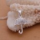 Wholesale Romantic Silver Star CZ Necklace TGSPN165 2 small
