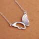 Wholesale Romantic Silver Animal CZ Necklace TGSPN181 3 small