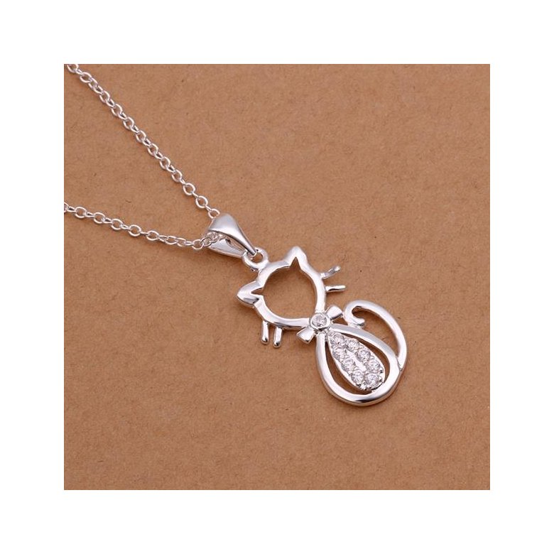 Wholesale Romantic Silver Animal Necklace TGSPN185 2