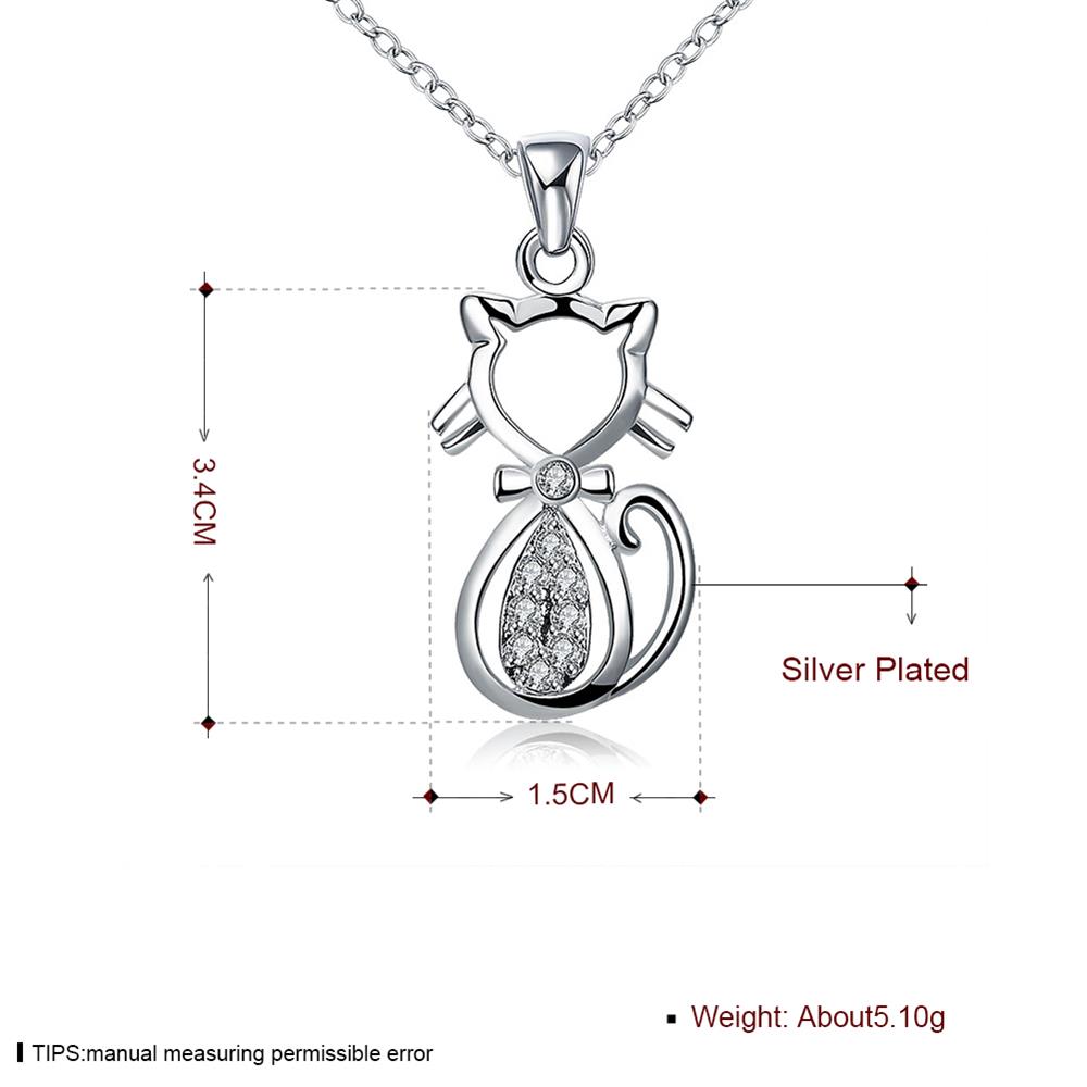 Wholesale Romantic Silver Animal Necklace TGSPN185 3