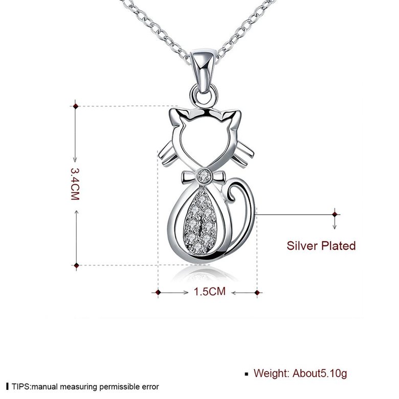 Wholesale Romantic Silver Animal Necklace TGSPN185 3