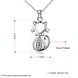 Wholesale Romantic Silver Animal Necklace TGSPN185 3 small