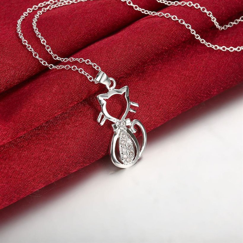 Wholesale Romantic Silver Animal Necklace TGSPN185 5