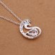 Wholesale Classic Silver Round CZ Necklace TGSPN222 2 small