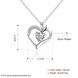 Wholesale Classic Silver Heart CZ Necklace TGSPN231 1 small