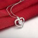Wholesale Classic Silver Heart CZ Necklace TGSPN231 3 small