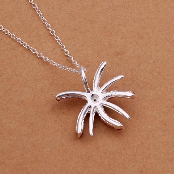 Wholesale Romantic Silver Insect CZ Necklace TGSPN239 0