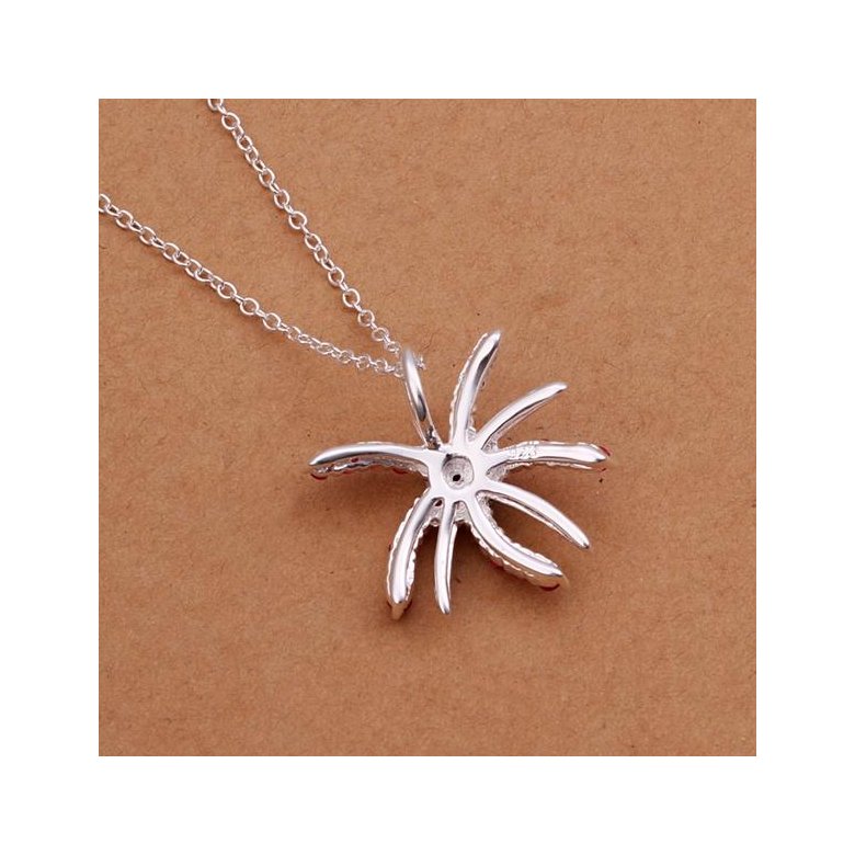 Wholesale Romantic Silver Insect CZ Necklace TGSPN239 0