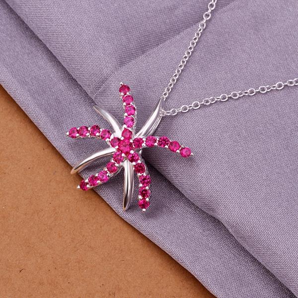 Wholesale Romantic Silver Insect CZ Necklace TGSPN239 1