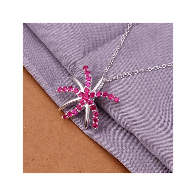 Wholesale Romantic Silver Insect CZ Necklace TGSPN239 1