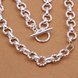 Wholesale Romantic Silver Round Necklace TGSPN251 0 small