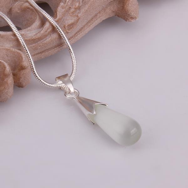 Wholesale Romantic Silver Water Drop Pearl Necklace TGSPN255 0