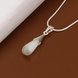 Wholesale Romantic Silver Water Drop Pearl Necklace TGSPN255 2 small
