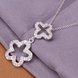 Wholesale Romantic Silver Plant CZ Necklace TGSPN263 2 small