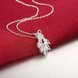 Wholesale Trendy Silver Plant CZ Necklace TGSPN297 3 small