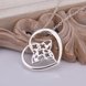 Wholesale Romantic Silver Heart CZ Necklace TGSPN307 0 small