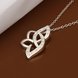 Wholesale Romantic Silver Plant CZ Necklace TGSPN319 3 small