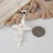 Wholesale Trendy Silver Cross CZ Necklace TGSPN320 0 small