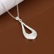Wholesale Trendy Silver Water Drop CZ Necklace TGSPN348 3 small