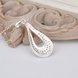 Wholesale Trendy Silver Water Drop CZ Necklace TGSPN348 4 small
