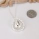 Wholesale Romantic Silver Water Drop CZ Necklace TGSPN361 2 small