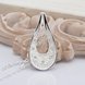 Wholesale Classic Silver Water Drop CZ Necklace TGSPN363 3 small