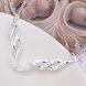 Wholesale Romantic Silver Plant CZ Necklace TGSPN373 1 small