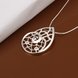 Wholesale Trendy Silver Plant CZ Necklace TGSPN380 0 small