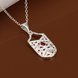 Wholesale Trendy Silver Geometric CZ Necklace TGSPN382 4 small