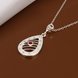 Wholesale Romantic Silver Water Drop Ceramic Necklace TGSPN396 1 small