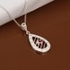 Wholesale Romantic Silver Water Drop Ceramic Necklace TGSPN396 4 small