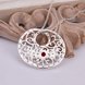Wholesale Trendy Silver Plant CZ Necklace TGSPN408 0 small