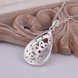 Wholesale Classic Silver Water Drop CZ Necklace TGSPN421 0 small