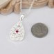 Wholesale Classic Silver Water Drop CZ Necklace TGSPN421 2 small