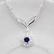 Wholesale Romantic Silver Geometric CZ Necklace TGSPN451 4 small