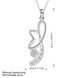 Wholesale Trendy Silver Plant CZ Necklace TGSPN466 0 small