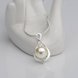 Wholesale Trendy Silver Water Drop Pearl Necklace TGSPN481 3 small
