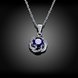 Wholesale Trendy Platinum Geometric CZ Necklace TGSPN511 1 small