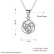 Wholesale Trendy Platinum Geometric CZ Necklace TGSPN511 3 small