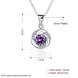 Wholesale Trendy Platinum Geometric CZ Necklace TGSPN511 4 small