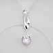 Wholesale Trendy Blue White Zinc CZ Necklace TGSPN534 0 small