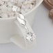 Wholesale Trendy Blue White Zinc CZ Necklace TGSPN534 2 small