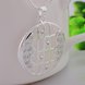 Wholesale Romantic Silver Round CZ Necklace TGSPN566 1 small